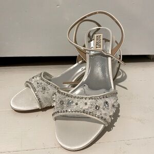New Badgley Mishka Bridal Heels